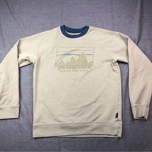 Patagonia Sweater Men’s Small Crewneck Pullover Sweatshirt Organic Cotton Logo